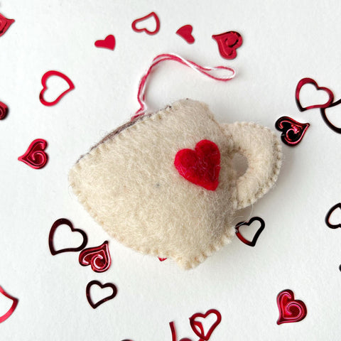 Latte Wool Ornament