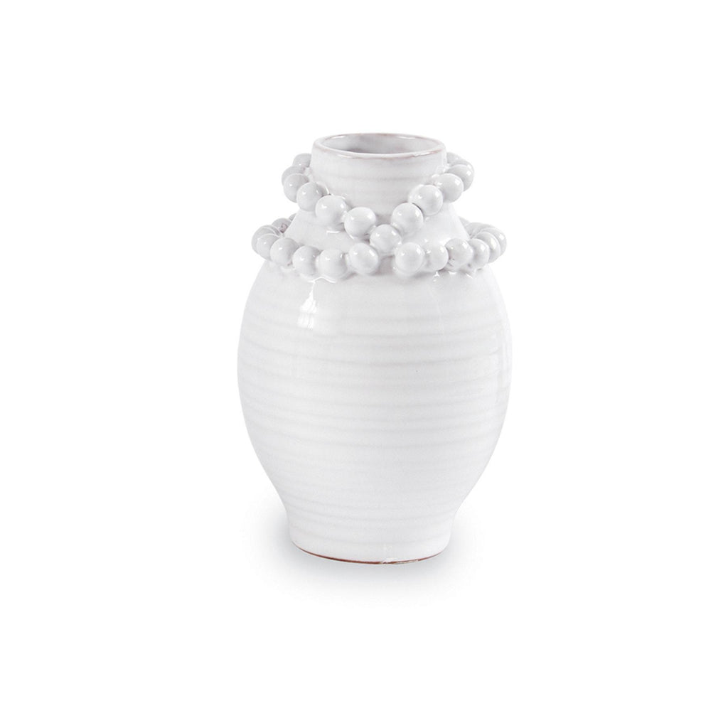 Beaded Stoneware Vase
