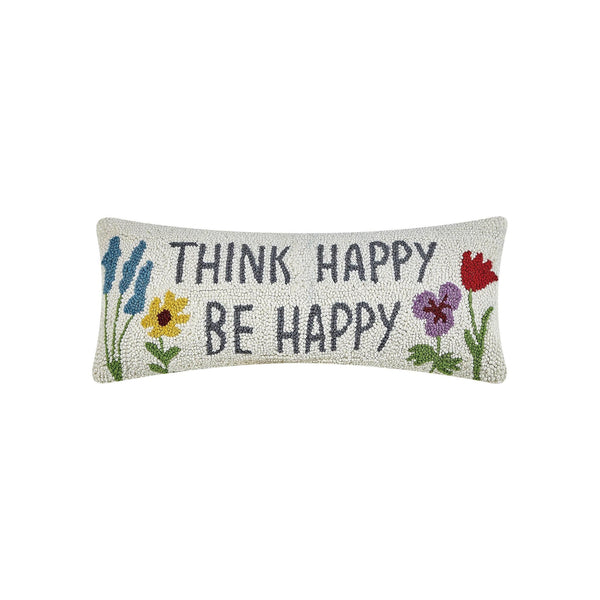 Think Happy Be Happy Pillow