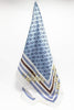 Blue Buckles Silk Scarf