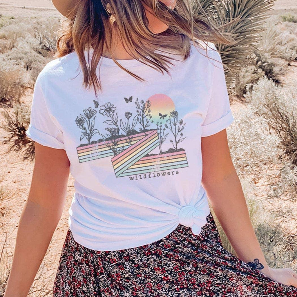 Retro Wildflowers Tee
