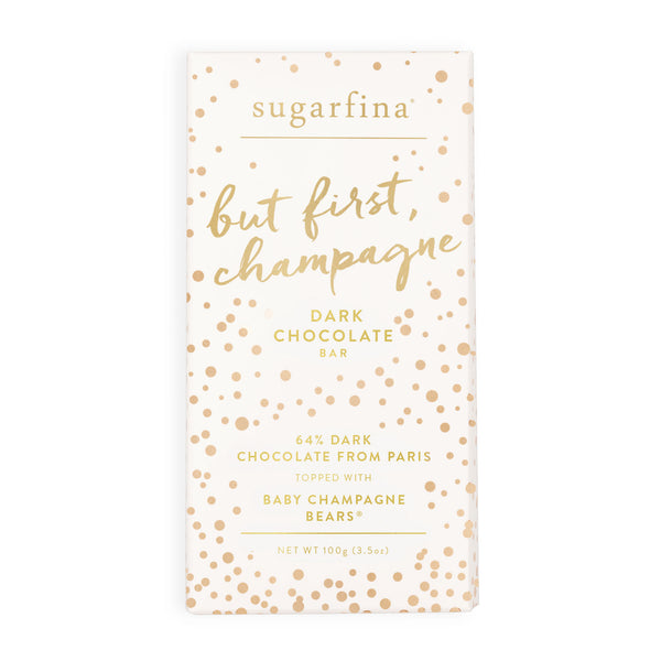 Dark Chocolate Baby Champagne Bears - Chocolate Bar