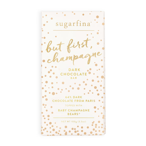 Dark Chocolate Baby Champagne Bears - Chocolate Bar