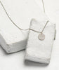 Silver Disc Pendant Necklace