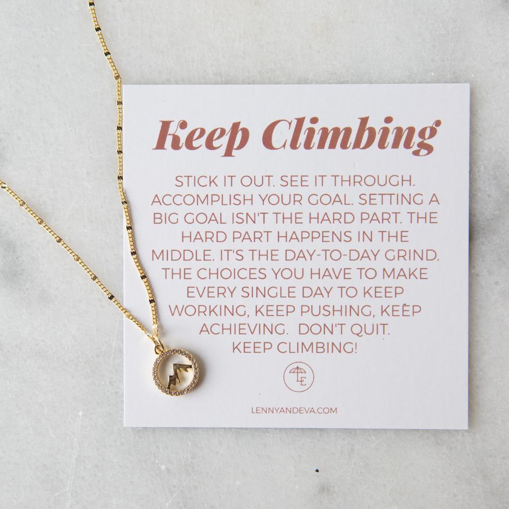 Keep Climbing Necklace, Mountain