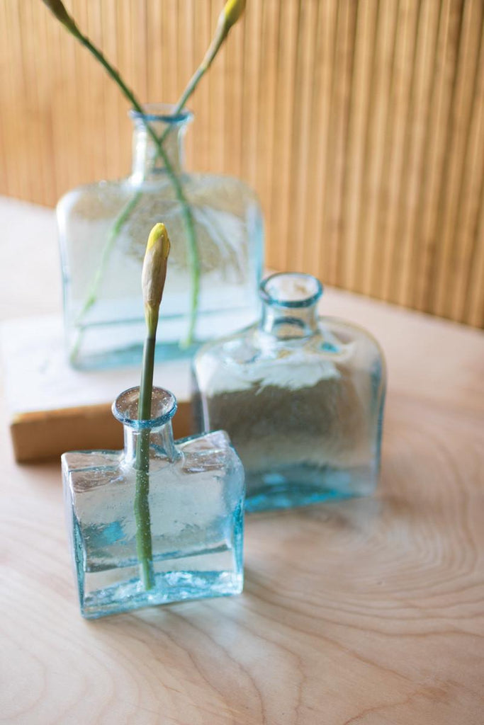 Square Bottle Bud Vase