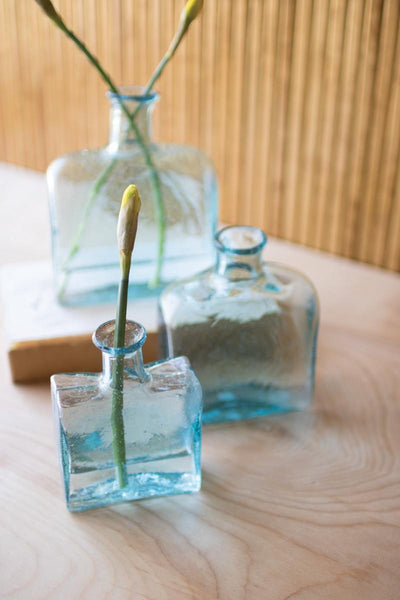 Square Bottle Bud Vase