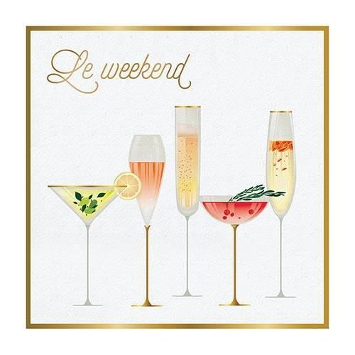 Le Weekend Cocktail Napkin