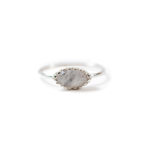 Moonstone Silver Ring