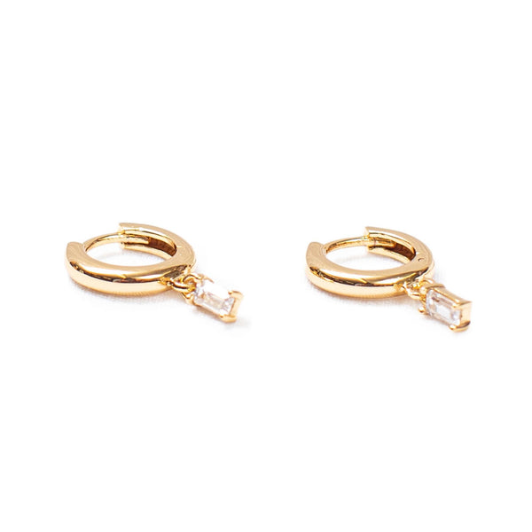 Baguette Huggie Charm Earring