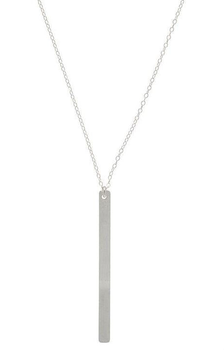 Honor Long Silver Necklace