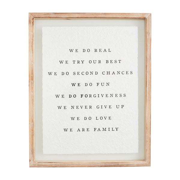 We Are Family Wall Sign