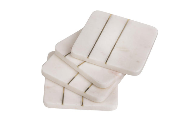 Marble Brass Coaster