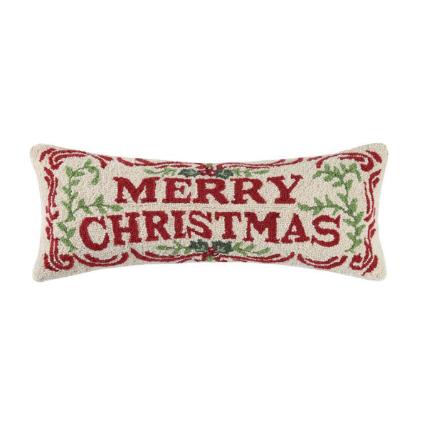 Traditional Merry Christmas Pillow