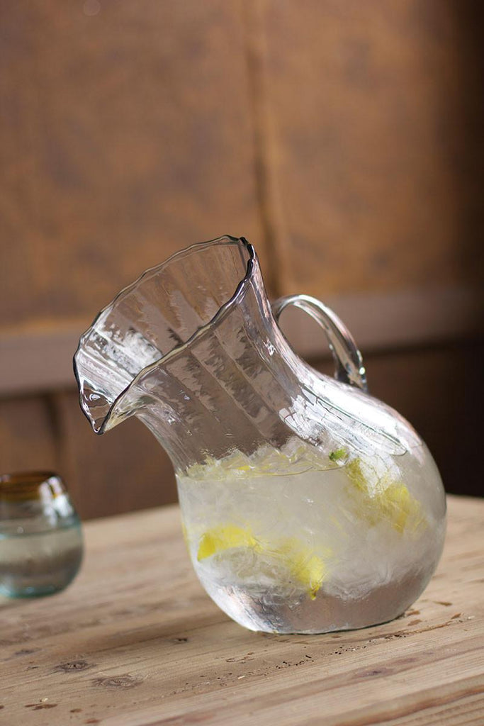 Ribbed Tilt Pitcher