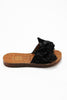 Black Bow Leopard Sandal