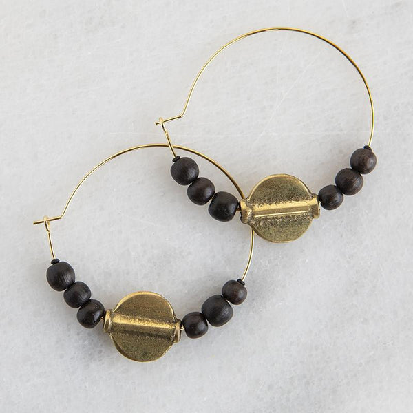 Ember Black Earring