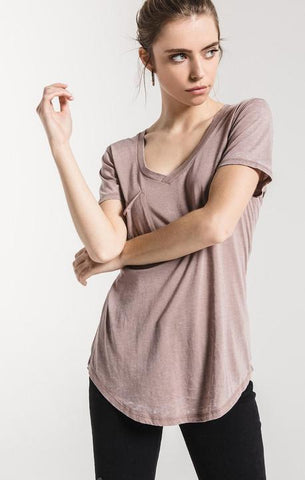 The Pocket Tee Taupe Grey