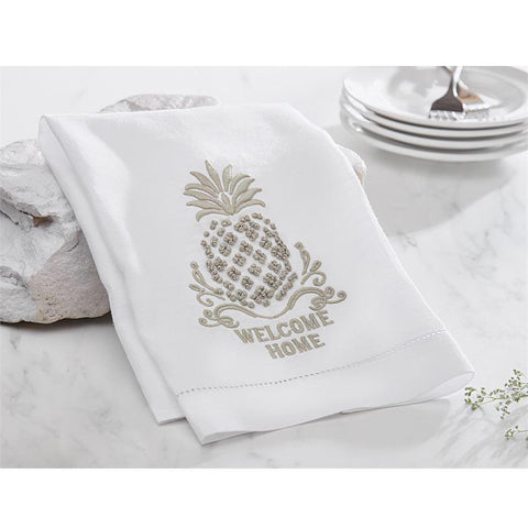 Welcome Home French Knot Towel