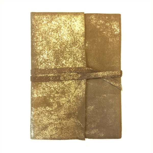 Leather Foil Wrap Journal