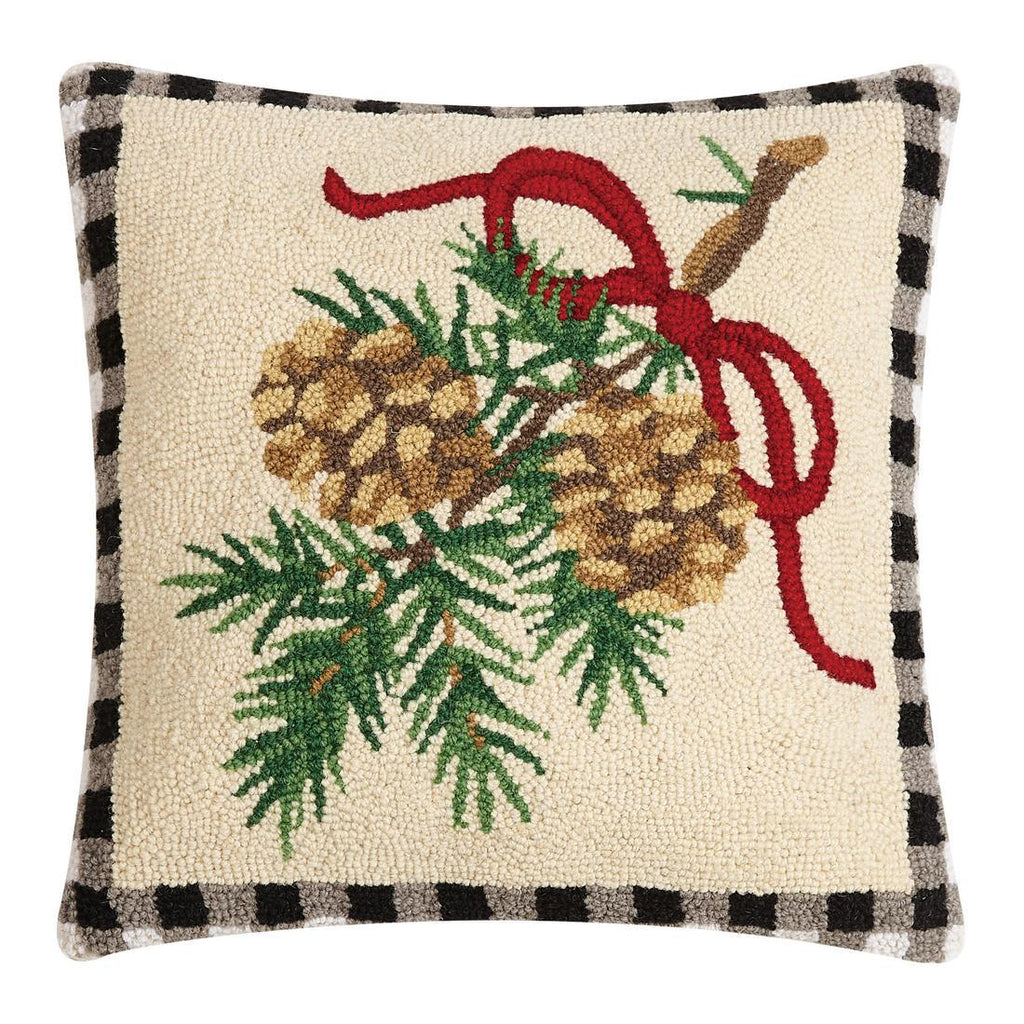 Balsam Winter Pinecone Pillow