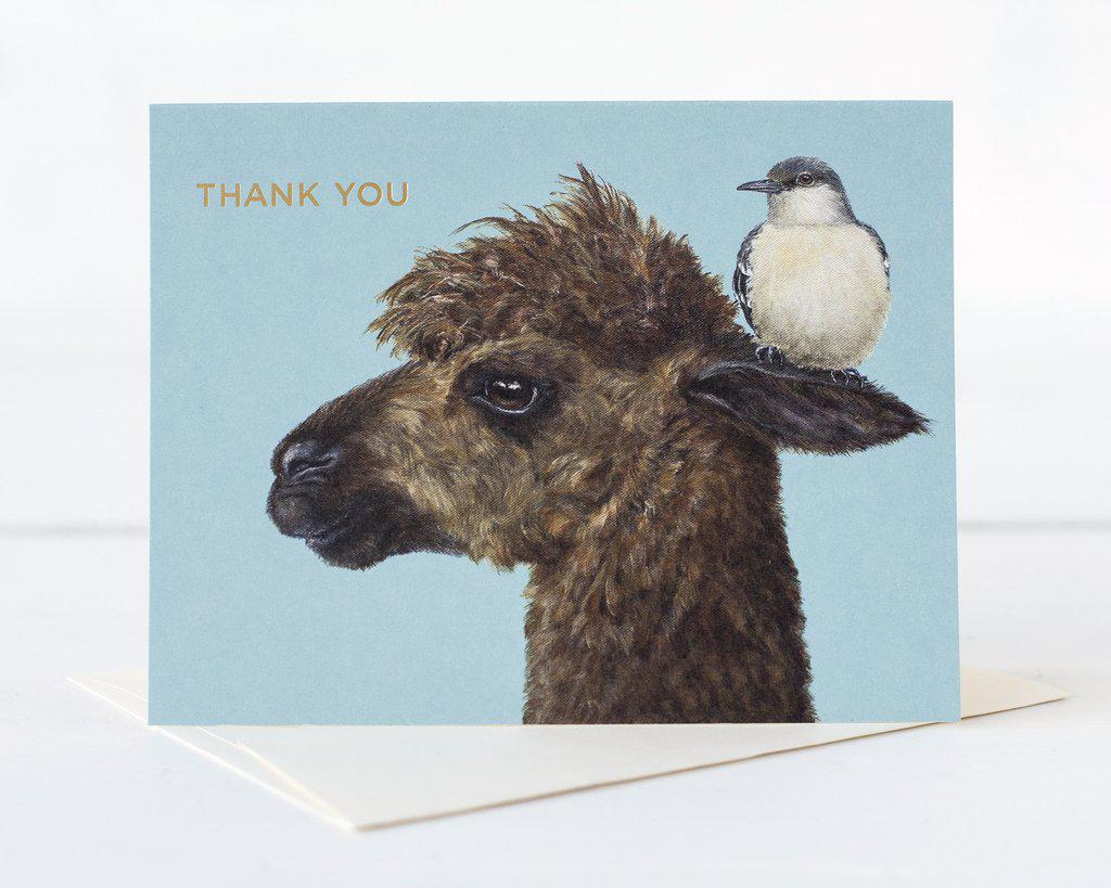 Thank You Alpaca Card