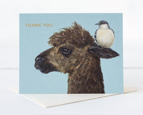 Thank You Alpaca Card