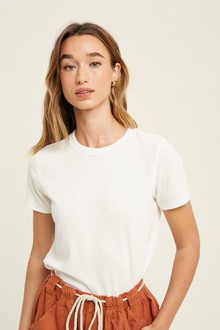 White Rib Tee