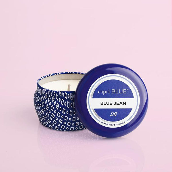 Blue Jean Blue Mini Tin Candle