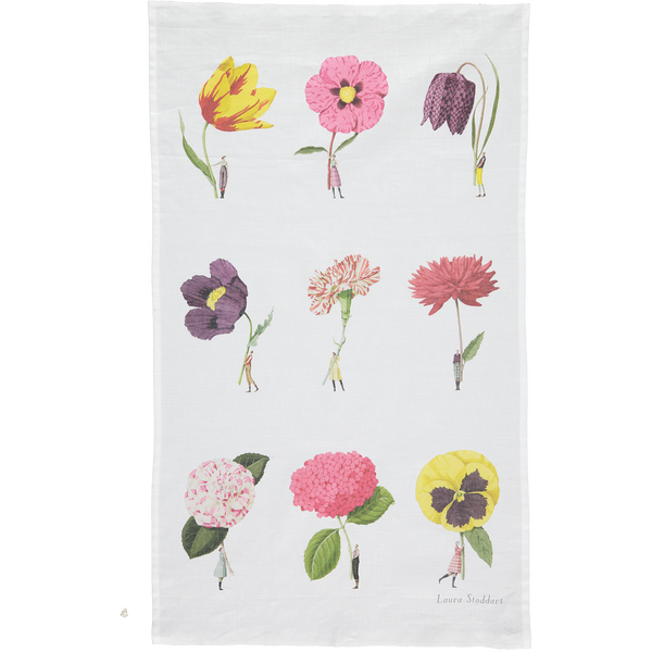 In Bloom Multi Flower Tea Towel