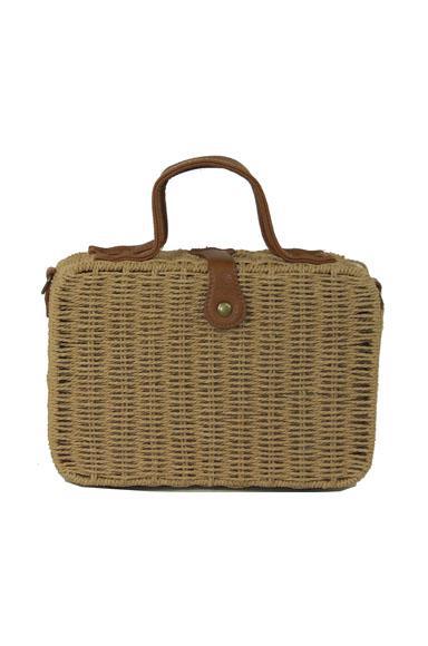 Vacation Straw Box Crossbody