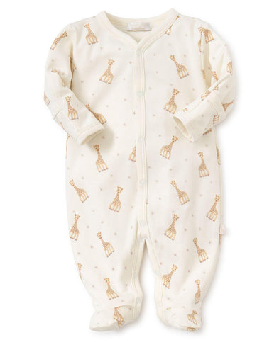 Ecru Sophie la girafe Print Footie