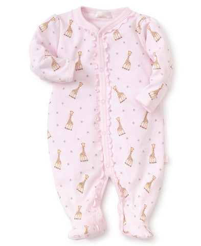 Pink Sophie la girafe Print Footie