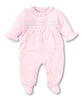 Hand Smocked Charmed Pink Footie