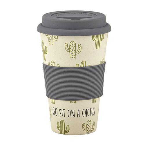 Sit On A Cactus Bamboo Mug
