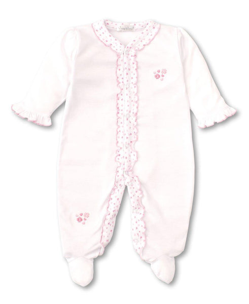 Sweetheart White Ruffle Footie