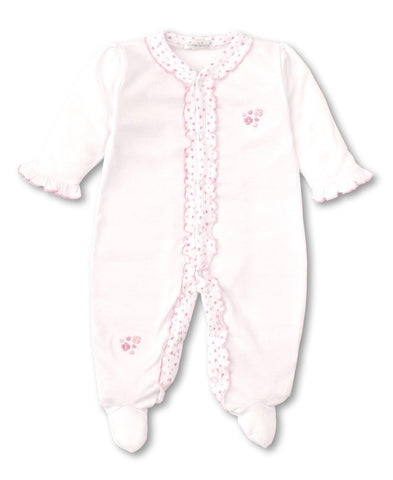 Sweetheart White Ruffle Footie