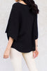 Black Scrunch Top