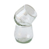 White Rim Drinking Glass