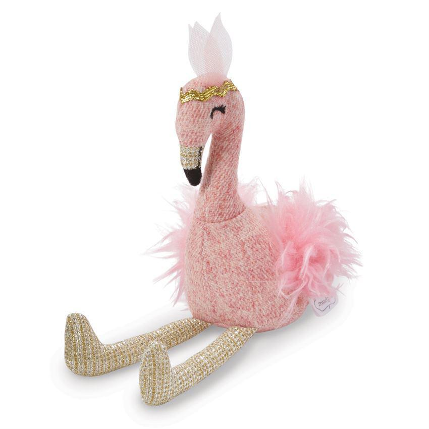 Wing Fur Flamingo Rattle