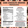 Dark Chocolate Brownie Organic Protein Bites