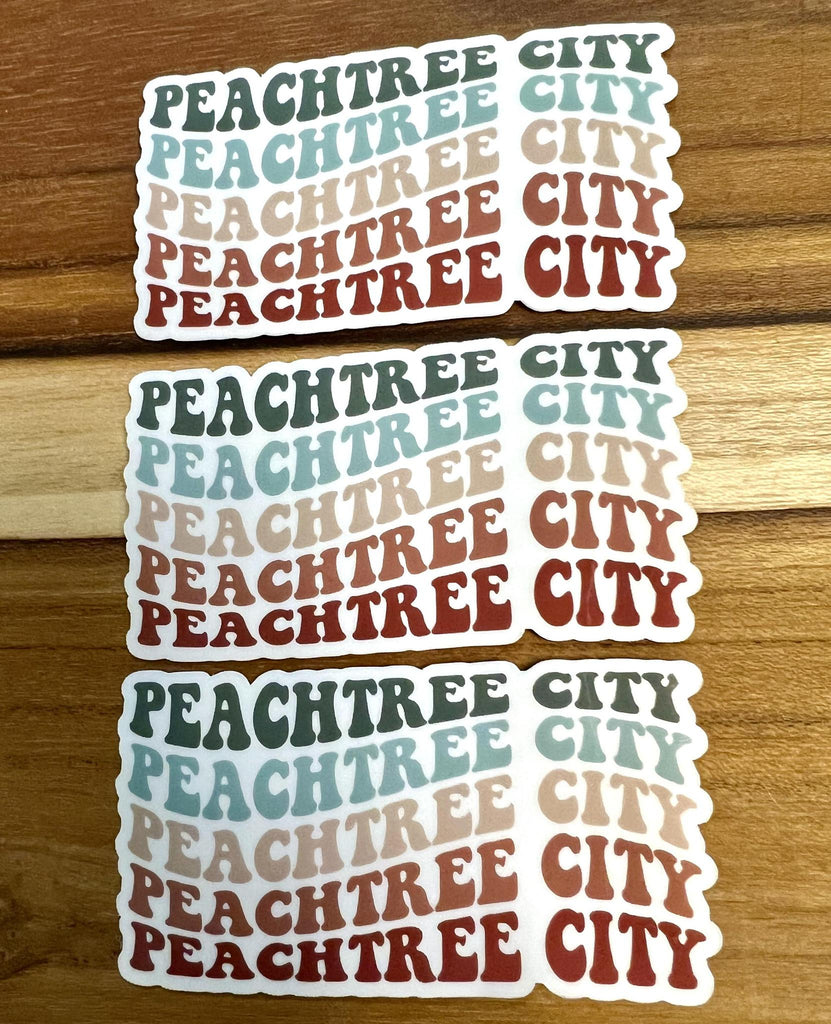 The Peachtree City Sticker