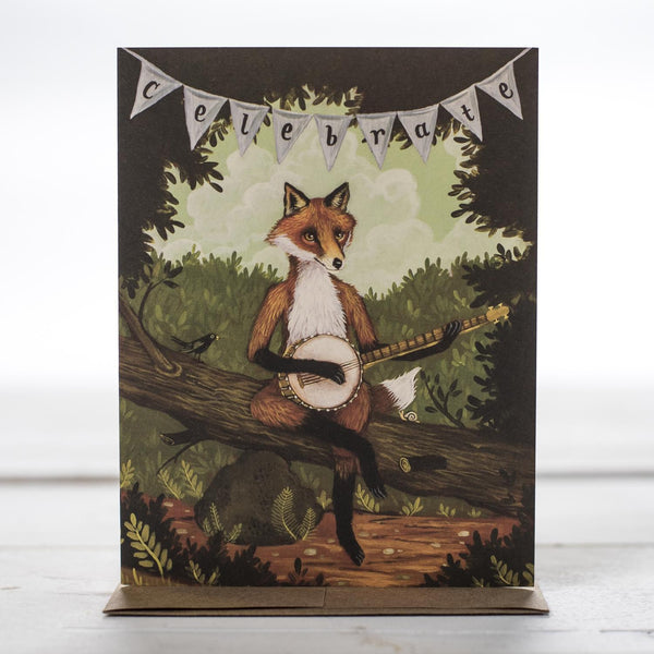 Celebrate Fox Card