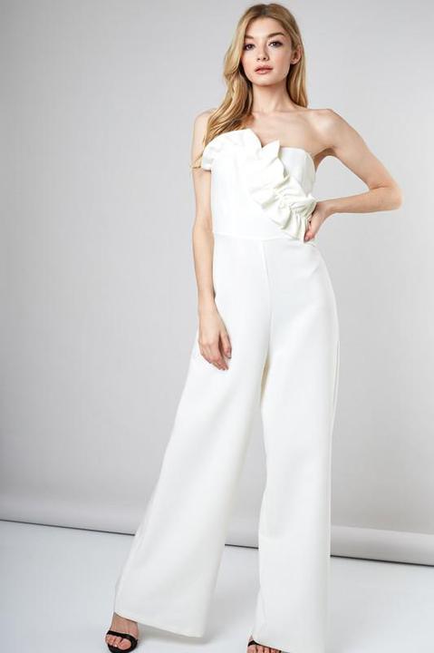 White Wed Jumpsuit
