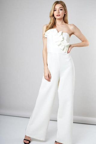 White Wed Jumpsuit