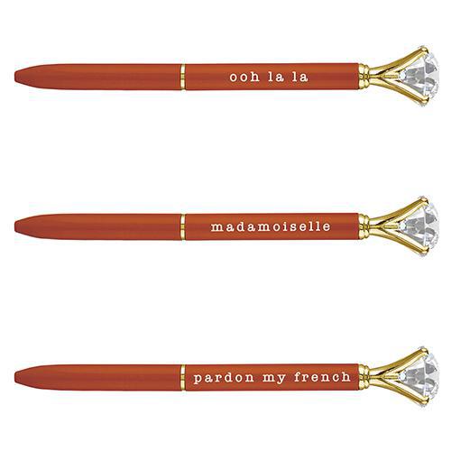 Orange Gem Phrase Pen