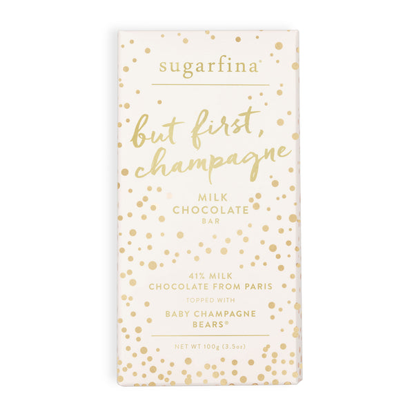 Milk Chocolate Baby Champagne Bears - Chocolate Bar