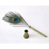 Quill Peacock Pen & Stand Set