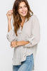 Cotton Gauze Taupe Top