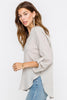 Cotton Gauze Taupe Top